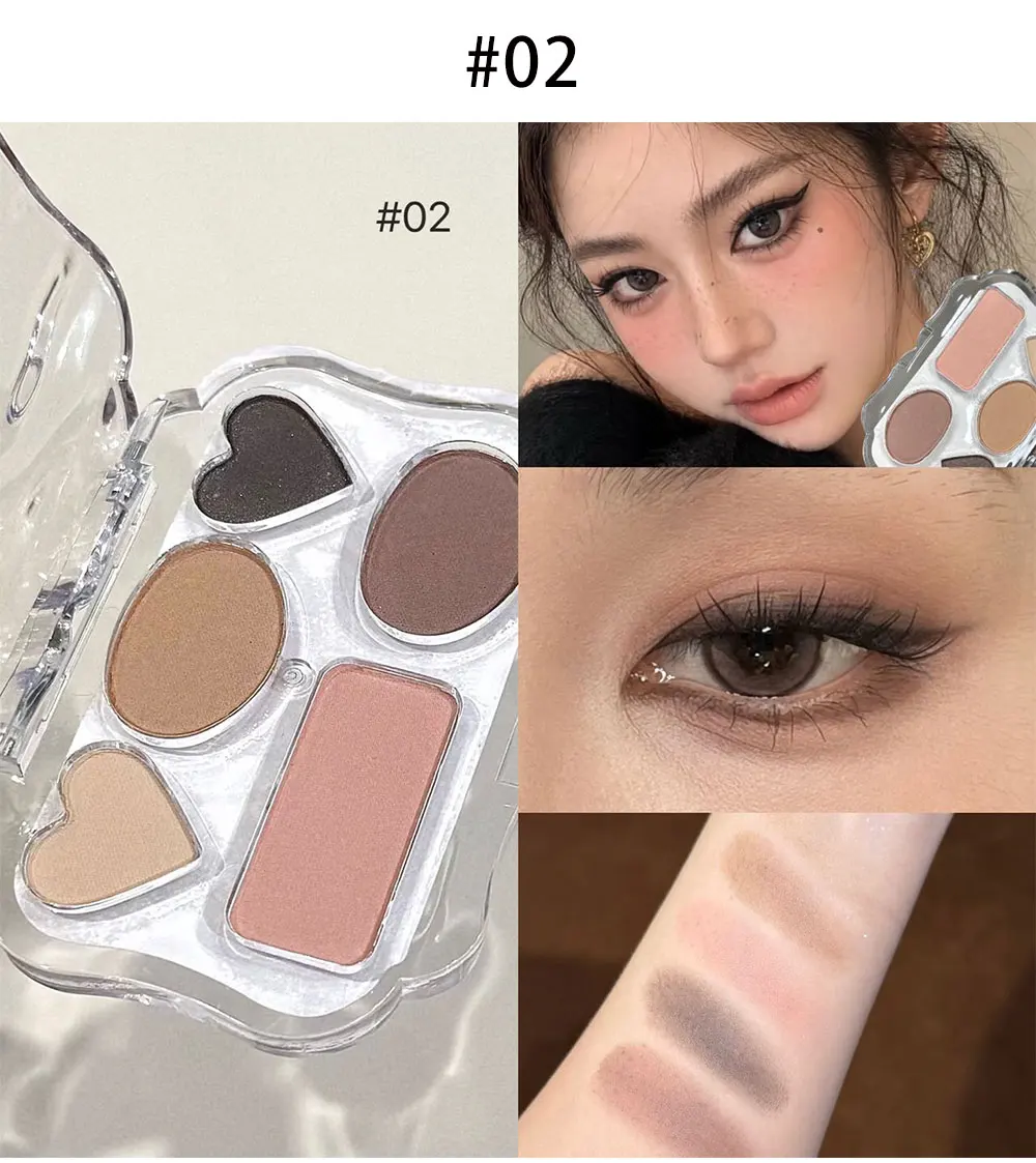 NICEKEY Farbenfrohe Lidschatten-Palette Lila Glitzer Perlmutt Matt Lidschatten Schimmerndes Make-up Langanhaltender Highlighter Augen-Kosmetik – Detail 14