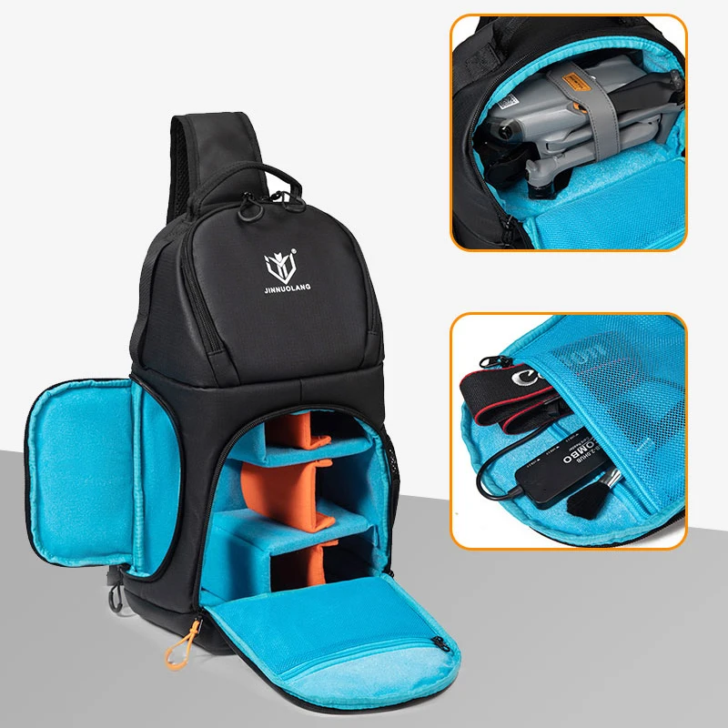 Hard-shell Impact-resistant Single-shoulder Bag with Digital Multi-functional Waterproof Portable Cross-body Bag