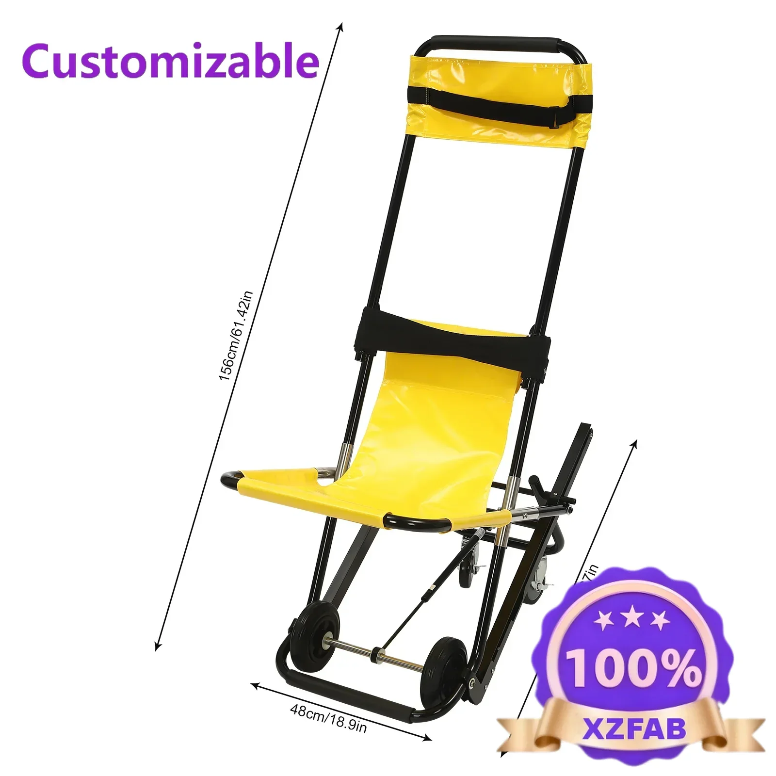 Factory Direct 2026 Top Rated​​Portable Folding Stair Climbing Chair  Lightweight Steering Directional Wheels Easy Move for Emer