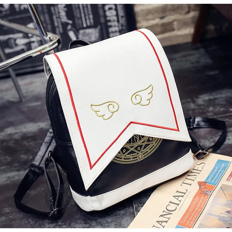 New Shoulder Bag Cute Wings PU Anime Backpack Designer Luxury Handbags For Women High-quality Messenger Versatile Crossbody Y2k