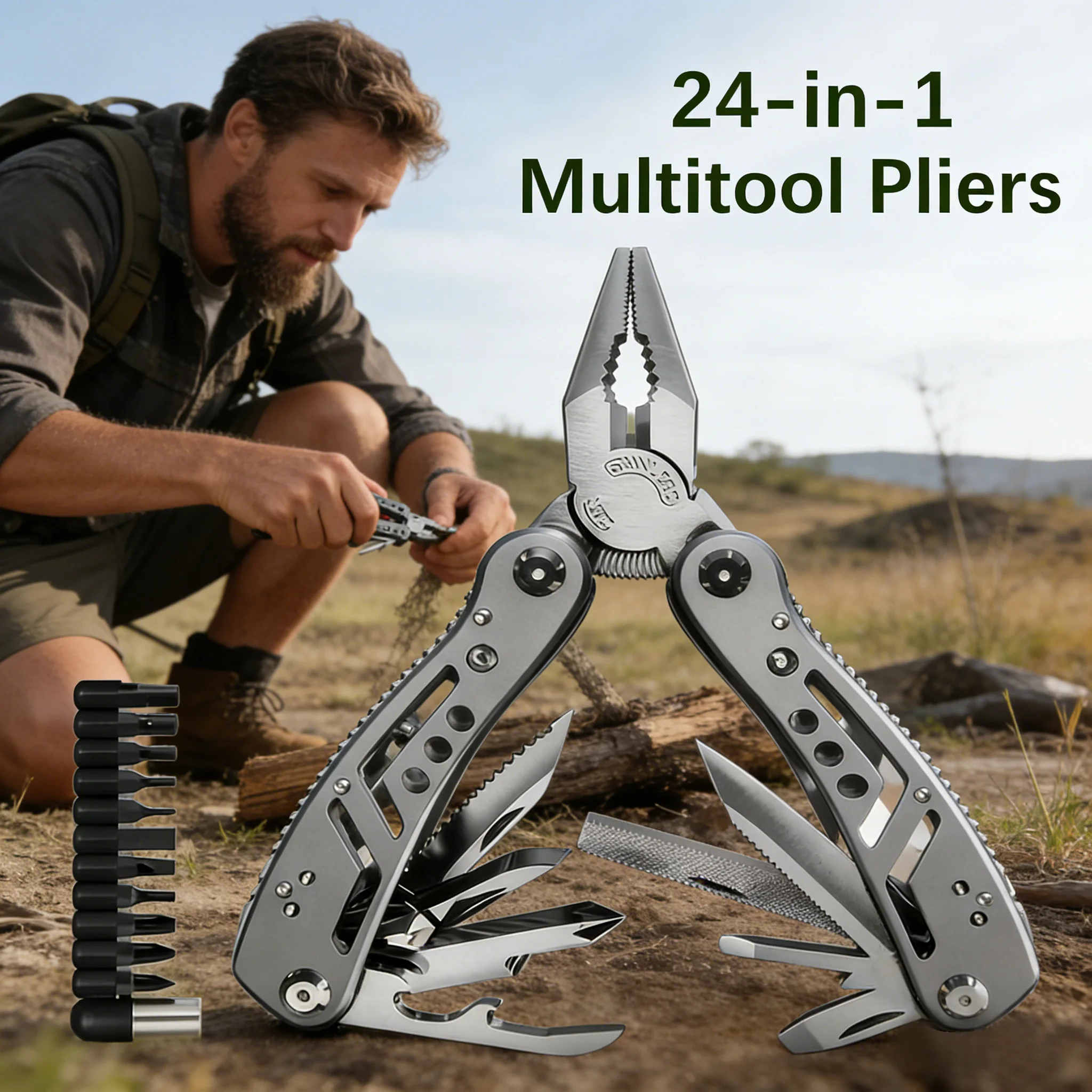 

Multi-Tool Pocket Knife Pliers Folding Mini Portable Outdoor Tactical Survival Rescue Repair Tool for Camping Hiking Emergency