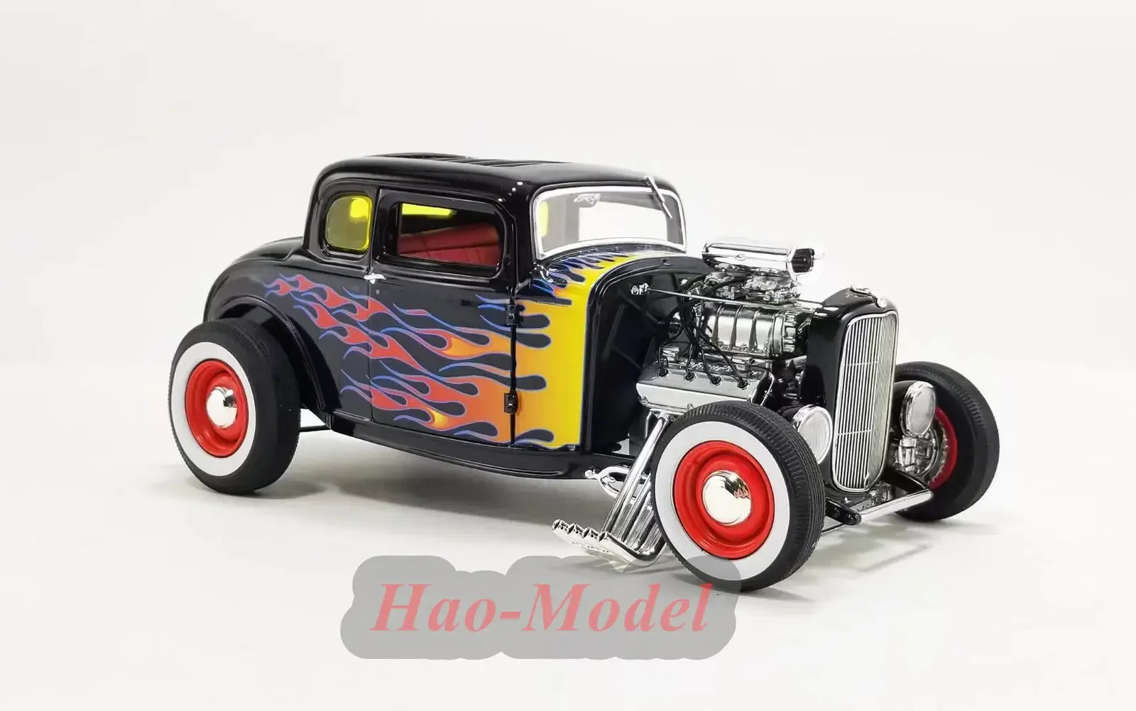 ACME 1/18 For Ford Blown 5 Window w 1932 Alloy Diecast Simulation Car Model Boys Gifts Hobby Display Collection Simulation