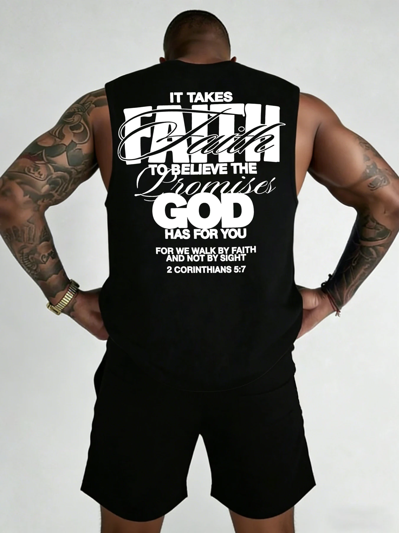 Men's Printed Sleeveless Tank Top and Shorts Set: Casual, Sports, and Leisure Summer Outfits