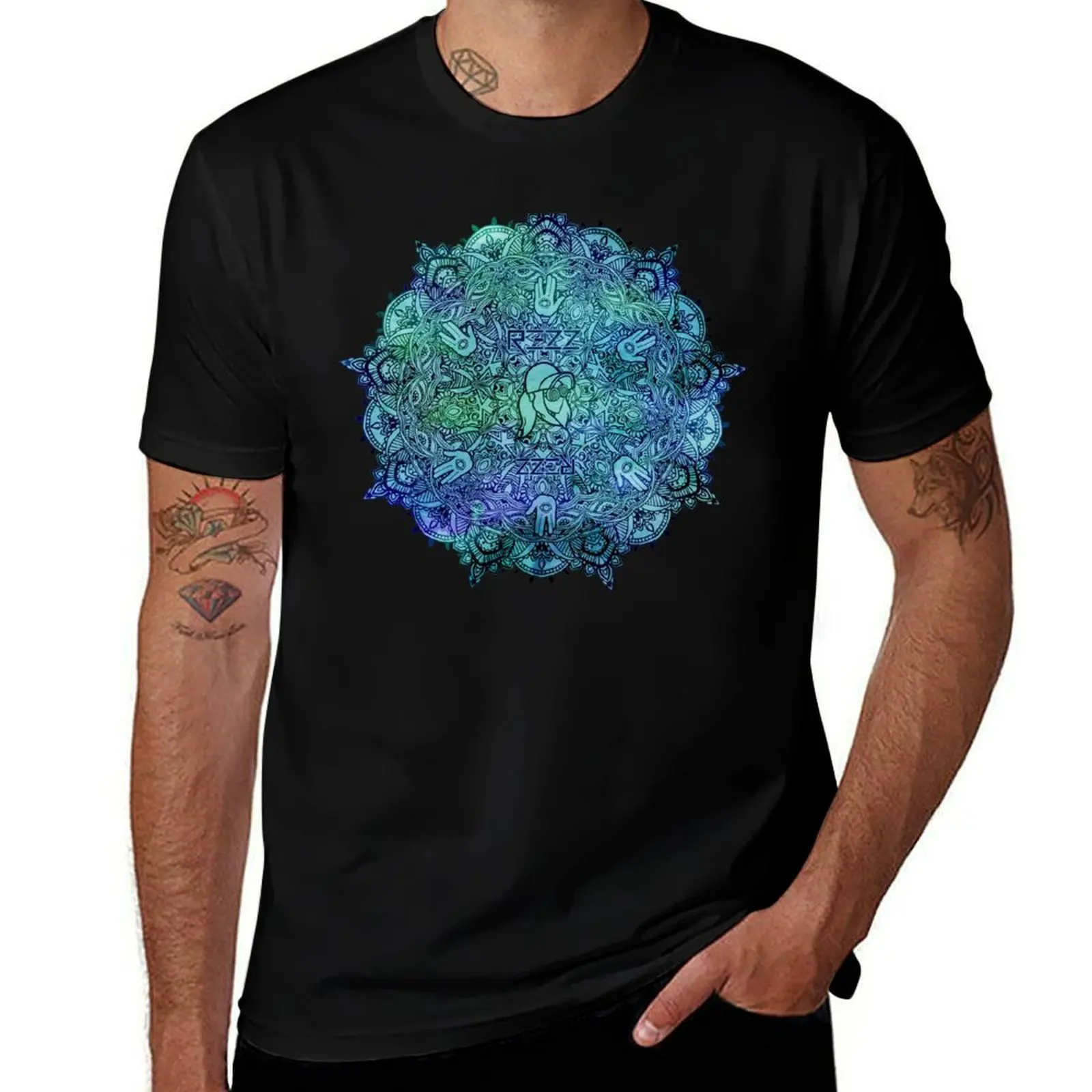 

Футболка Rezz Mandala, дизайнерские забавные футболки, мужская футболка