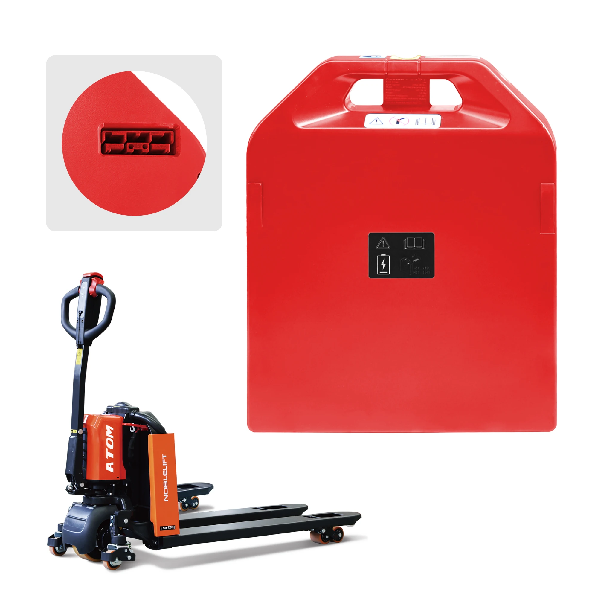 

Литиевая батарея 48 В, 20 Ач для электрического домкрата для поддона NOBLELIFT ATOM PTE20Q-B