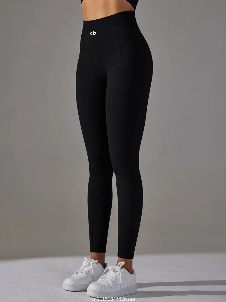 Women Seamless Hip Lifting Fitness Pants High Waist Push Up Yoga Leggings  Breathable High Elastic Gym Clothing Sports Trousers