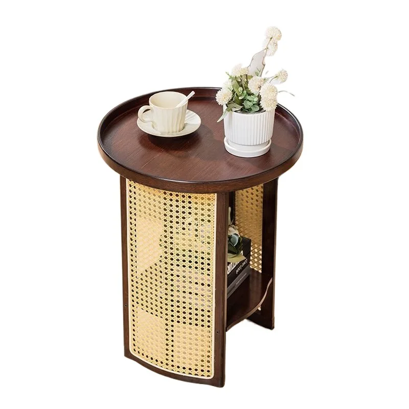 

Rattan, coffee table, living room, creative, balcony, small tea table, side cabinet, Japanese style