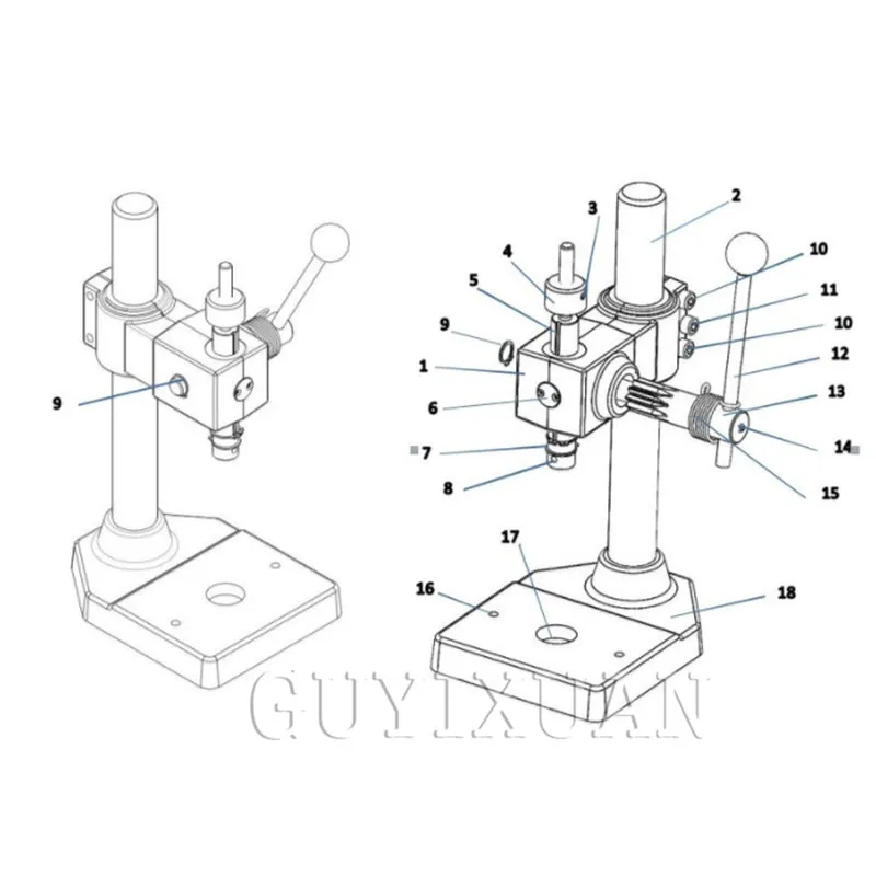 SY-100 hand press for household industrial hand presses for makeup power hand pressure table for eye shadow small press