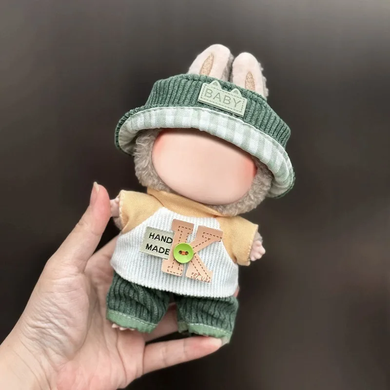 

1PC Mini Plush Doll's Clothes Outfit Accessories For 17cm Doll Overalls Set Clothing Gift Doll Dress Replace Doll Wear 2025