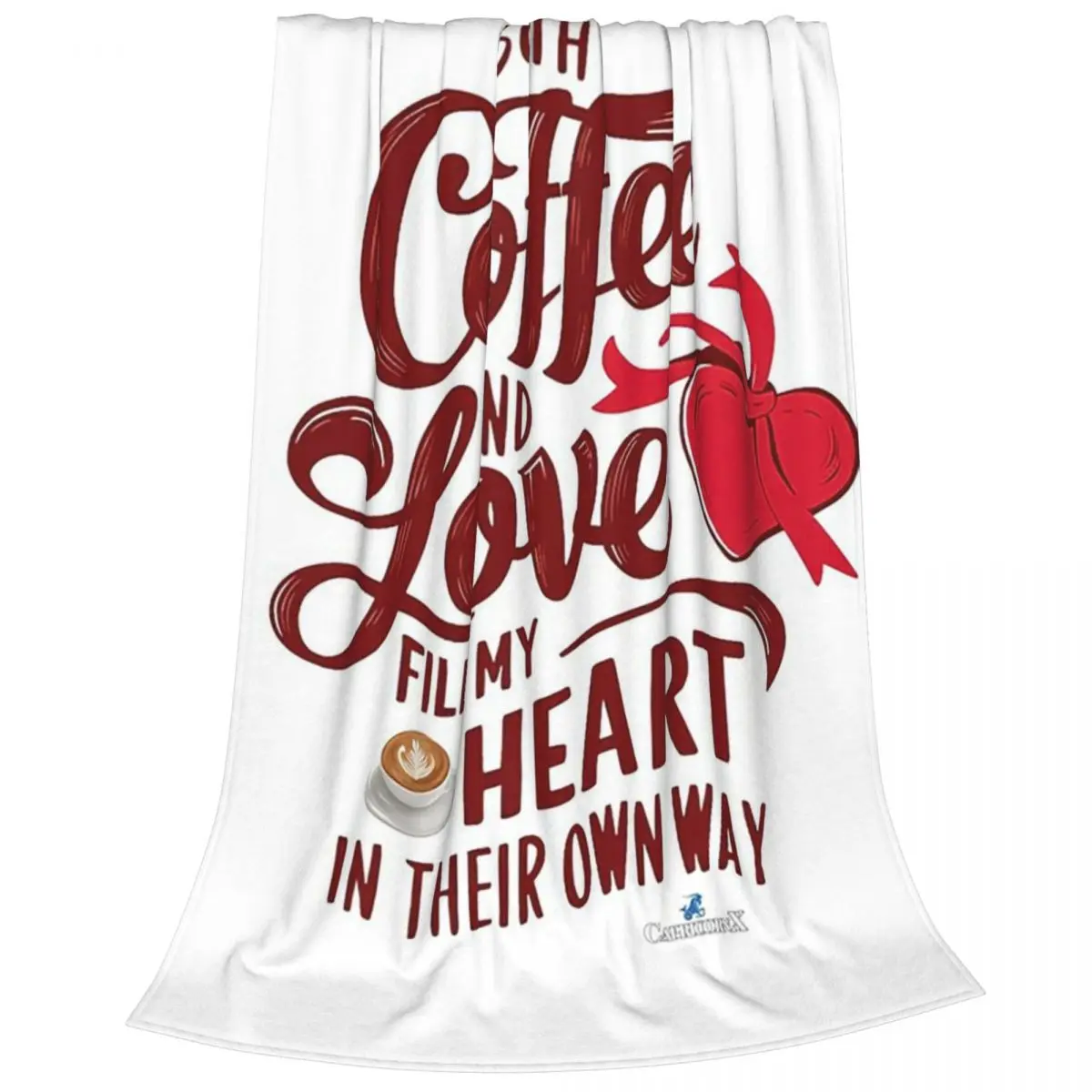 Both Coffee And Love Fill My Heart In Their Own Way Blanket Fleece Sofa Throw Blankets For Home Bedroom Throws Bedspread Quilt