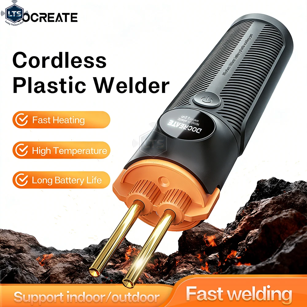 

200PCS Needles Heat Stapler Bumper Repair Kits 5000mAh Cordless Plastic Welder Type-C Rechargeable Plastic Welding Machine New