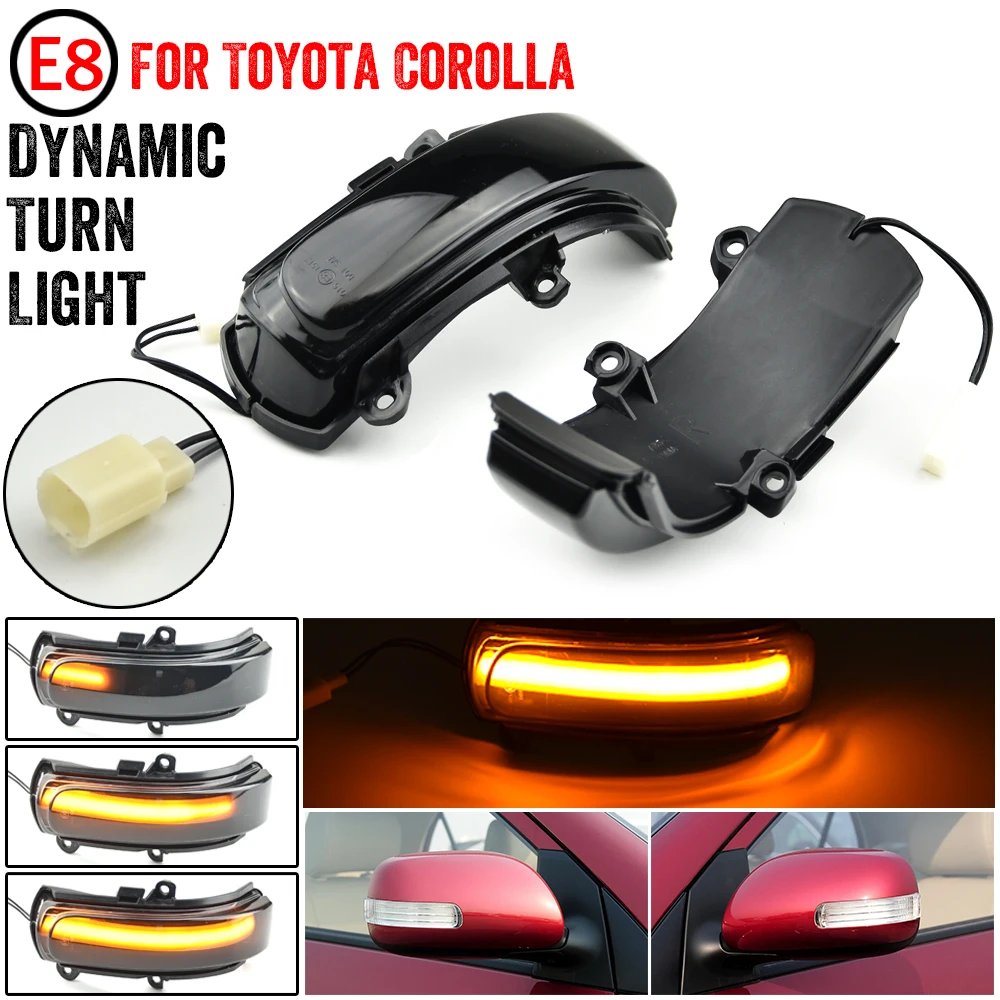 

Для Toyota COROLLA ZELAS REIZ AURIS Scion автомобильные динамические светодиодный поворотные сигналы светильник лампы для зеркала заднего вида