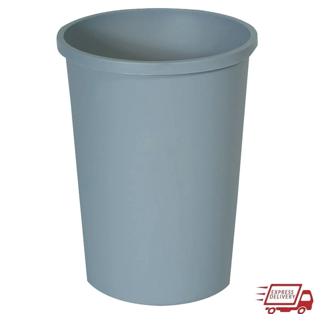 

Коммерческий круглый пластиковый мусорный бак, 11 галлонов, для использования в помещении и на открытом воздухе, устойчивый к трещинам контейнер для мусора с открытым верхом