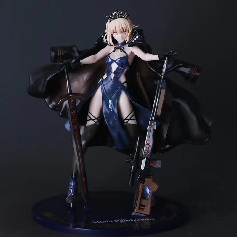 

Fate/Stay Night Seba Alto Liya Action Figure Toy Black Saber Gun Support Garage Kit Anime Ornaments Collectible Handmade Model