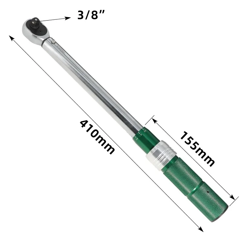 3/8" Drive Mechanical Torque Wrench 10-60 Nm, Precision Torque Spanner for Spark Plug & Oil Filter Auto Repair