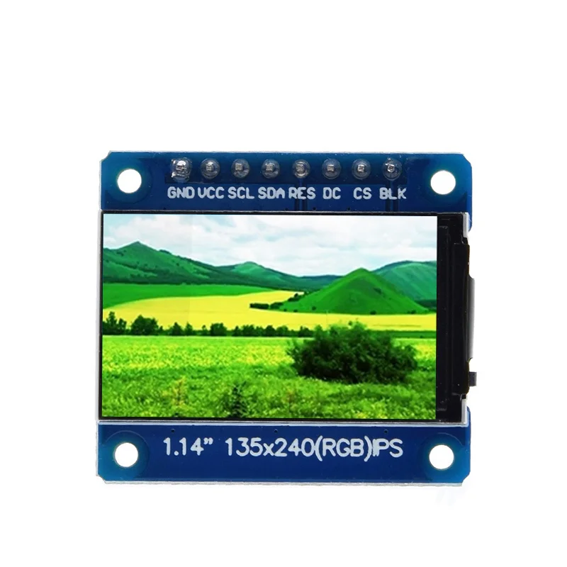 1.14 Inch IPS OLED Display Module LCD Screen 135*240 RGB TFT for Arduino ST7789 LCD Board SPI Full Color HD OLED 8pin DIY