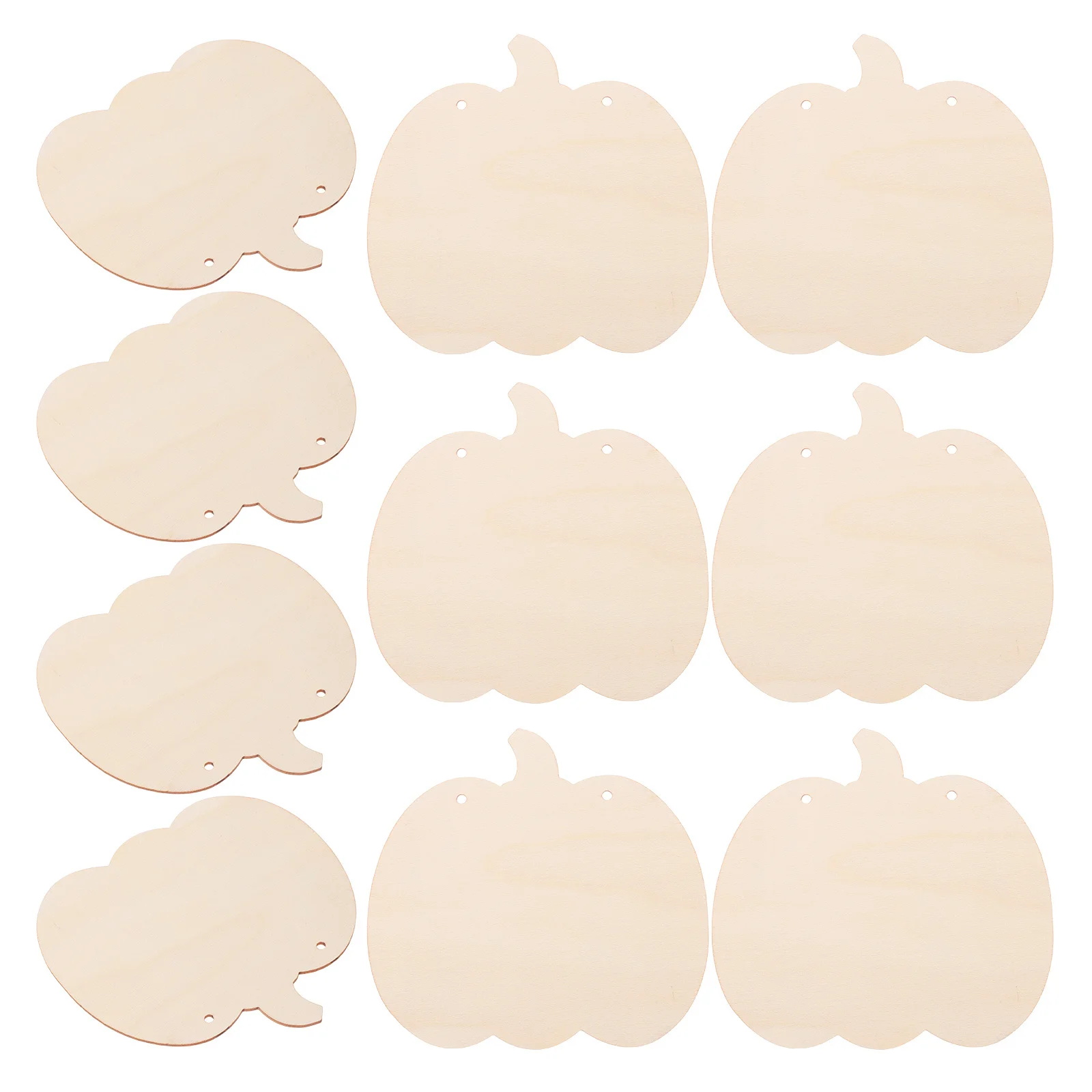 

10Pcs Wooden Pumpkin Tags Unfinished Wood Craft Chips DIY Holiday Wedding Decoration Wood Craft DIY Crafts Material