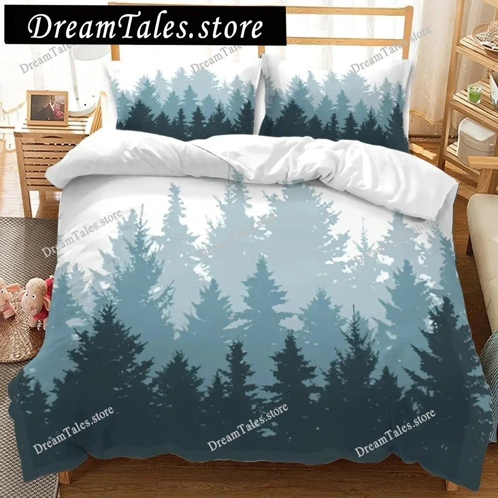 

Mountain Forest Bedding Set Duvet Cover 3d Bedding Fashion Design Decoration King Duvet Cover Set Double Bed Set Bedding Sets