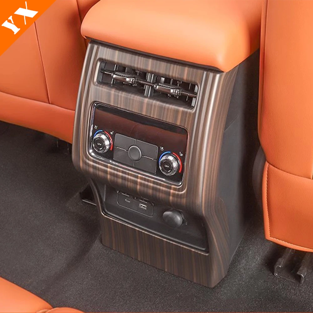 For Haval H9 2024 2025 Accessories Plastic Wood Grain Car Steering Wheel Cover Window Lift Button Panel Car Gear Shift Panel