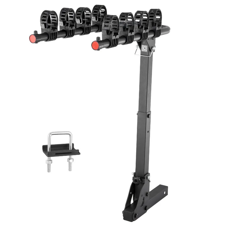 

Hitch Mount Bike Rack 4Bike Carrier Rack 150 LBS Capacity Bike Rack Hitch for 2inch Receiver Titling and Folding Bike Carrier