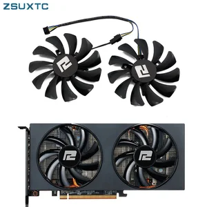 Fan powercolor'un RX 6700XT 6600XT 6600 Avcı Uçağı, Fan, KENDİN yap, 85 mm, RX 5700 5500 5600 XT En çok satılan 12 ekran kartı, rx-5500 - xt-no. 7