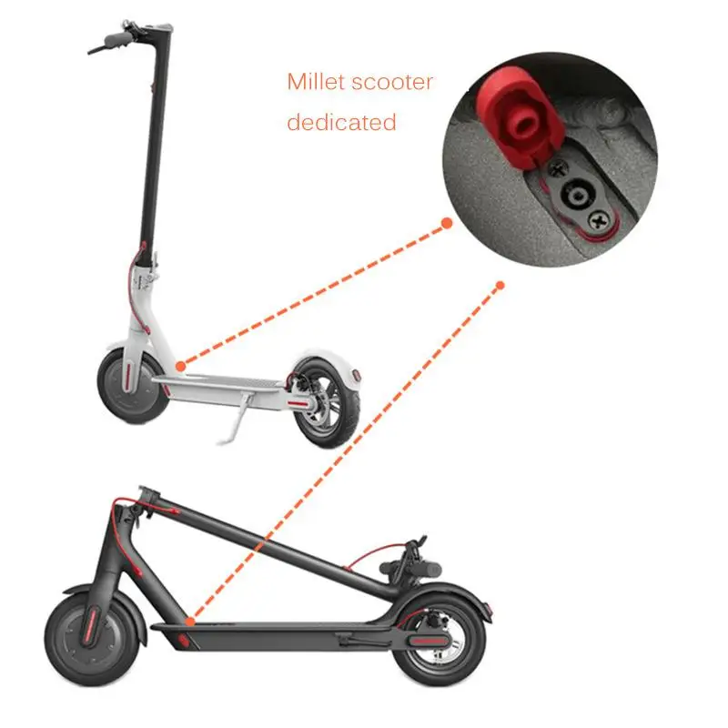 △ 1Set Electric Scooter Charging Cable Port Plastic Charging Hole Waterproof Cover Dust Plug Silicone For M365 Accessories