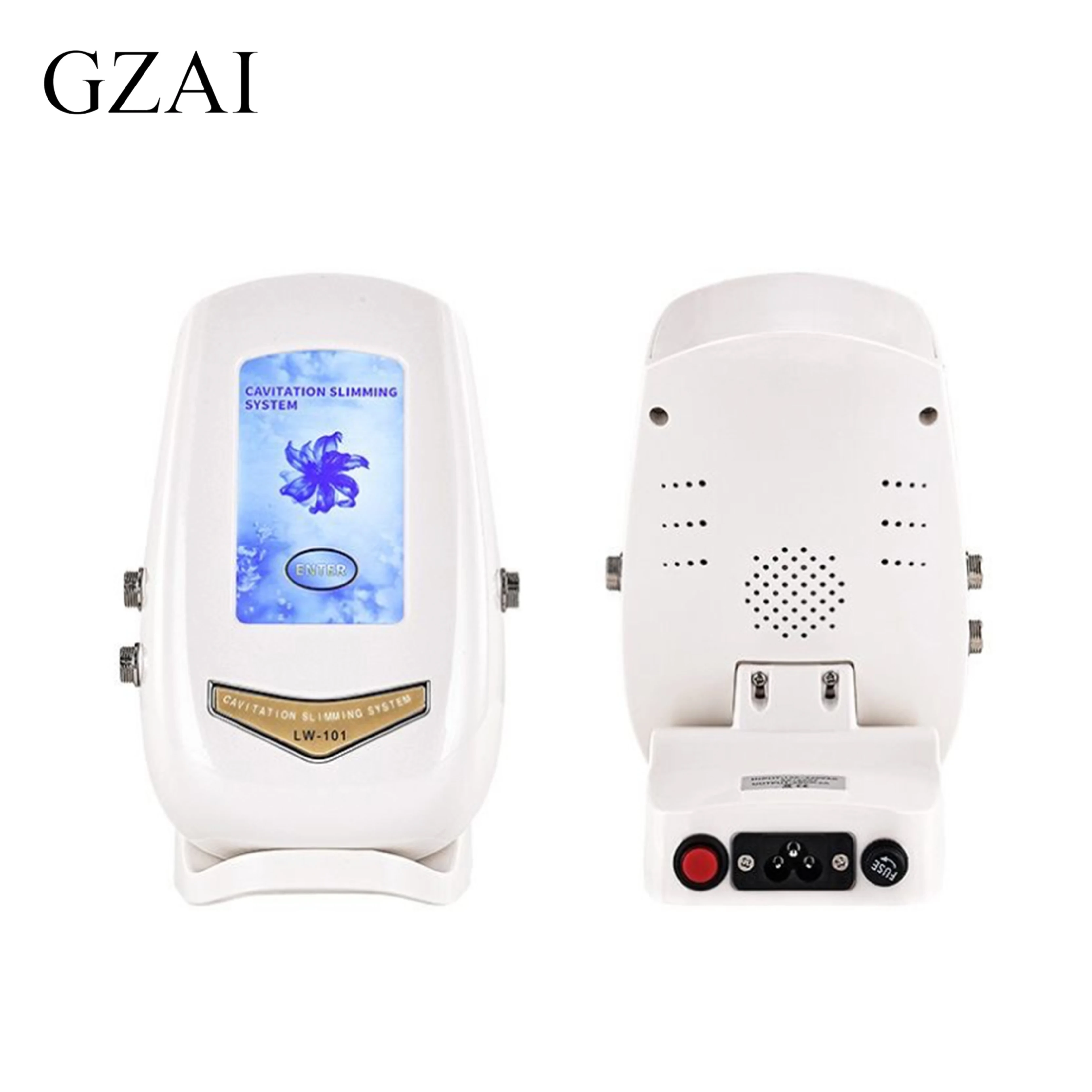 GZAI อัลตราโซนิก 40K 3IN1 Body Shaping Machine เครื่องนวดหน้า, ดูดสูญญากาศที่เพิ่มขึ้น, เครื่อง Cavitation สูญญากาศ