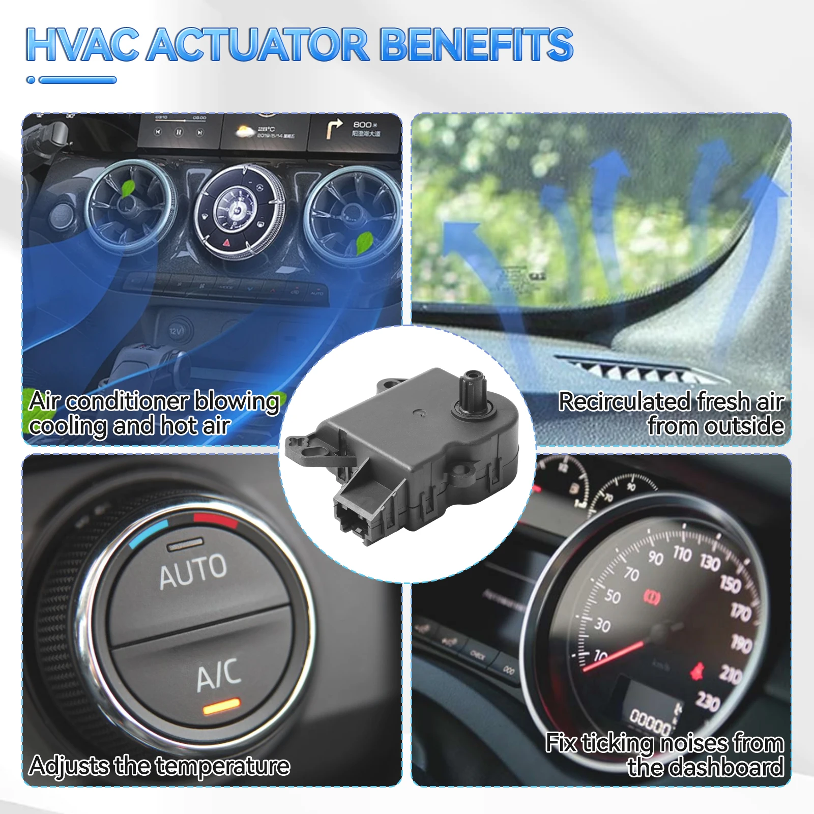 Привод двери смесителя HVAC для Ford Explorer Flex Taurus Lincoln MKS MKT 2008-2018 AA5Z19E616C AA5Z-19E616-C AL3Z19E616A