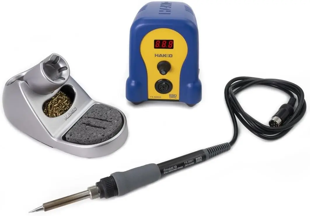 88Dx-010By - Digital Soldering Station With Rotary Encoder (Blue/Yellow Housing)