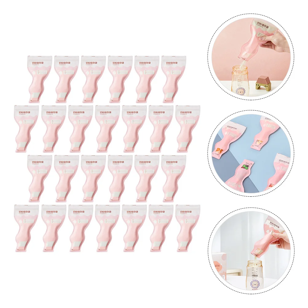 

32pcs 32 Pink pcs Milk Powder Storage Bag Disposable Eco Friendly Baby Formula Container Sealed Moistureproof Keeper Pouch