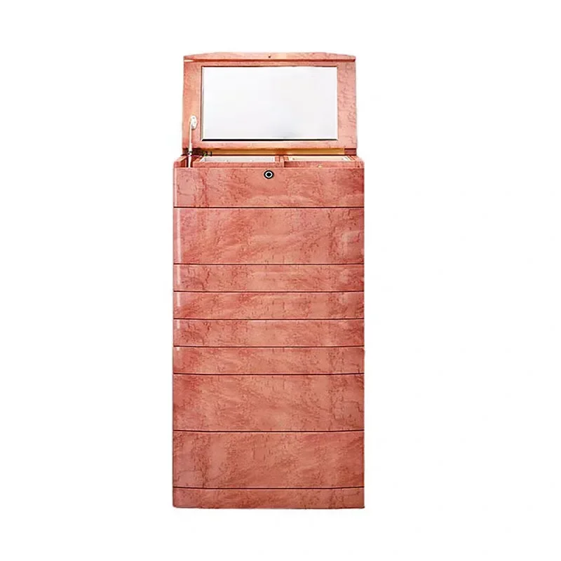 Light luxury floor-to-ceiling jewelry storage cabinet high-end exquisite mirror password fingerprint lock bucket household