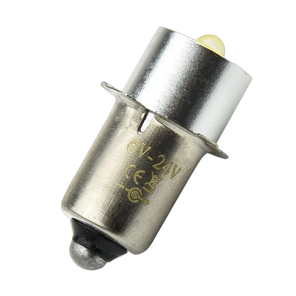 Flashlight Torch Bulb Led Flashlight Bulb Replacement 300 LM 3W 5-30V Ceramic Lamp Holder Easy To Install P13.5S