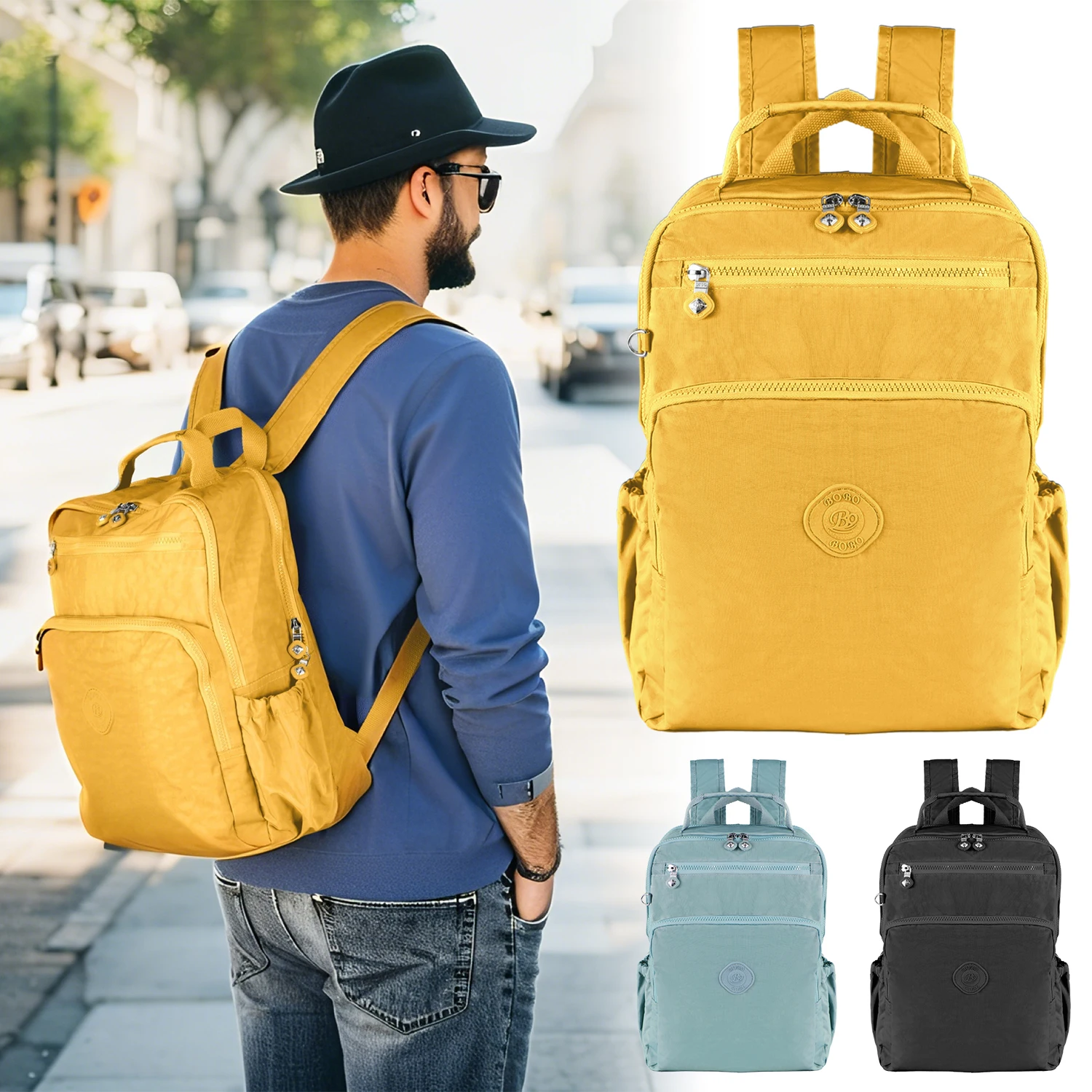 TSA Approved Waterproof Anti-Theft Men Laptop Travel Backpack Cabin Carry On Rucksack Student Hiking Bag