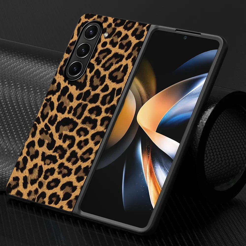 Innovative Leopard Print Phone Cover Shell Case for Samsung Galaxy Z Fold 8 Ultra ZFold6 ZFold7 ZFold3 ZFold4 Z Fold 7 ZFold5