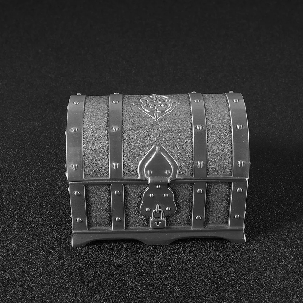 

Vintage Small Jewelry Storage Box Alloy Treasure Chest Delicate Organizer for Necklaces Rings Earrings Desktop Decoration