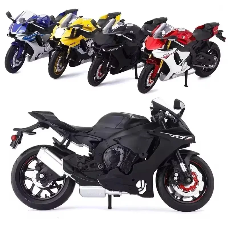 1/12 Yamaha YZF R1 Motorcycle Model Die-cast Motorcycle Model Figure Display Vehicle Toy Motorcycle Enthusiasts Collection Gift