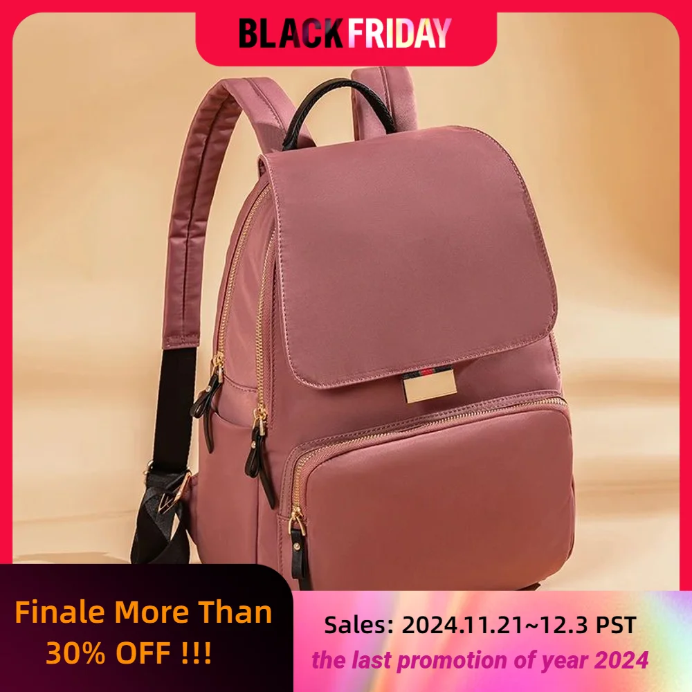 Girl's Cute School Bags Lovely Pink Red Bookbags Fashion Women Leisure Backpacks Functional Travelbag Anti-theft Water Resistant