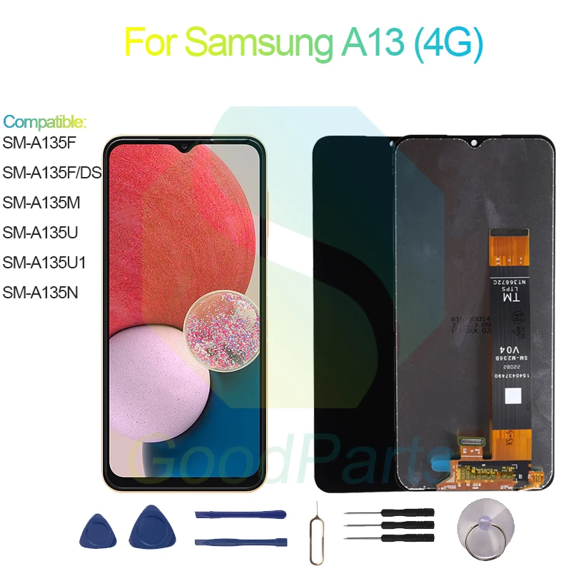 

For Samsung A13 LCD Display Screen 6.6“ SM-A135F/DS/M/U/U1/N A13 4G Touch Digitizer Assembly Replacement