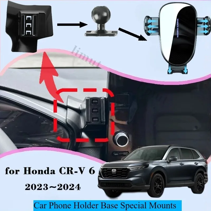 

Car Phone Holder for Honda CR-V 6 CRV RS 2023 2024 Air Vent Car Mount Cell phone Bracket Base Gravity Stand Accessories
