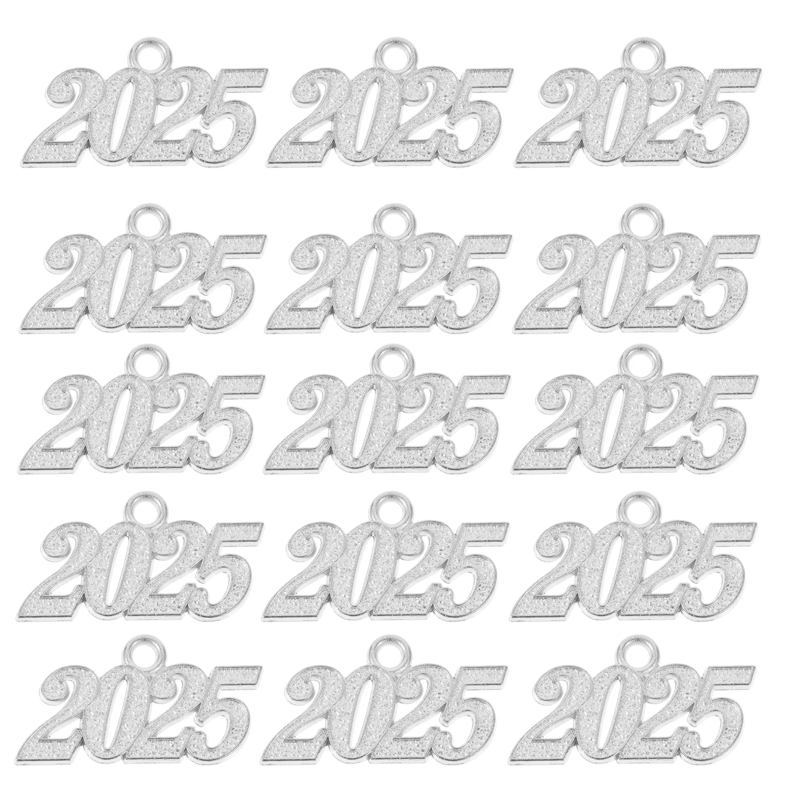 

50pcs 2025 Grad Cap Tassel Pendant DIY Charms Alloy Necklace Bracelet Keychain Earrings Jewelry Accessories Lightweight Fashion