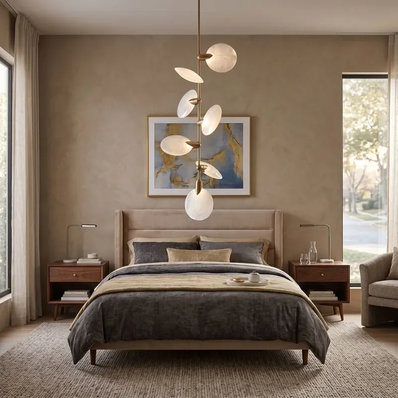 for Nordic Postmodern Light Luxury Glass Chandelier Advanced Simple Bar Lamp for Living Room Dining Room Designer Creative