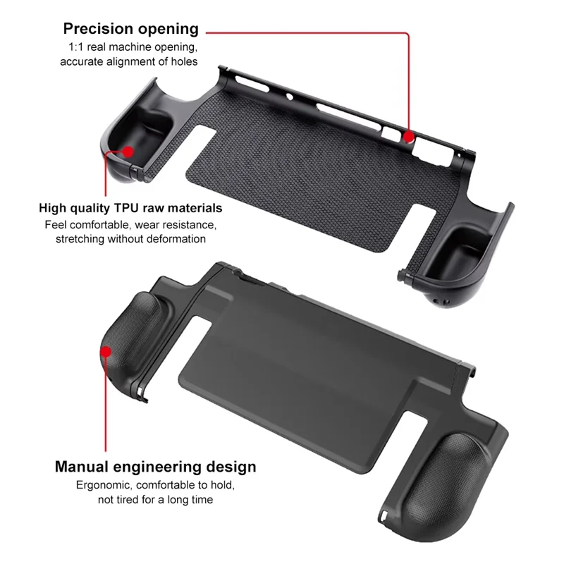 A32T-TPU Case For Switch 2 For Switch 2 Protective Case Hand Shell Ergonomic Handle Grip Cover For Nintendo Switch 2