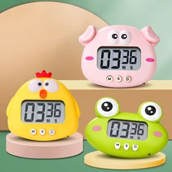 Creative Cute Animal Shaped Kitchen Timer Magnetic Electronic LCD Countdown Timer Student Problem-Solving Time Manager