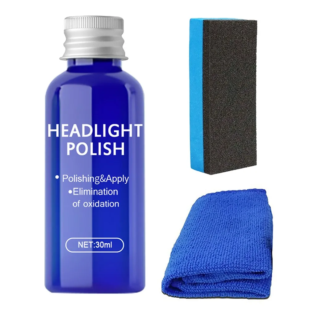 Car Care Retreading Agent Maintenance Fluid Car Cleaning Car Sponge Cloth 30ml Car Headlight Cleaning Car Lamp