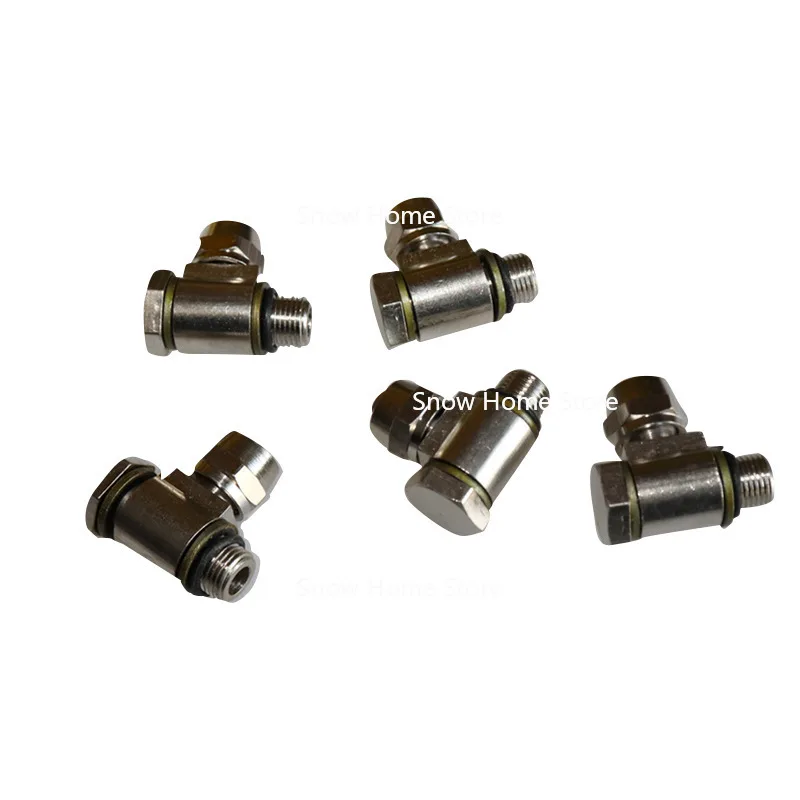 Air Pipe Fittings & Hollow Screws, Tire Changer Small Cylinder Head & 3-Way Connector Spare Parts