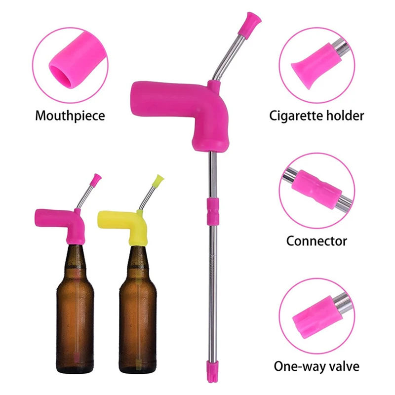 1pcs Double Beer Snorkel Beer Dispenser For College Parties New Party Christmas Birthdays Year