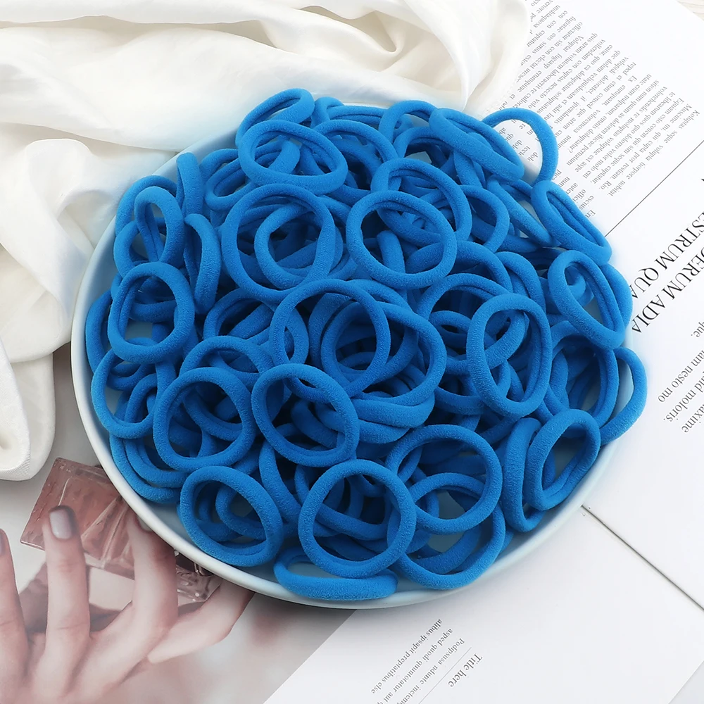 20-200 Teile/satz Gummi Haarband Haarbänder Haar Zubehör Elastische Dehnbare Haargummis Für Frau Mädchen Pferdeschwanz Halter Kopfbedeckungen – Detail 16