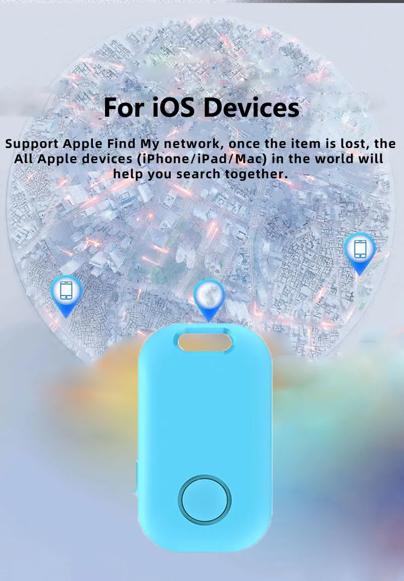 Smart Bluetooth Tracker Anti Lost Reminder Device Rated Locator Car Key Pet Kids Finder Smart Finder For iOS