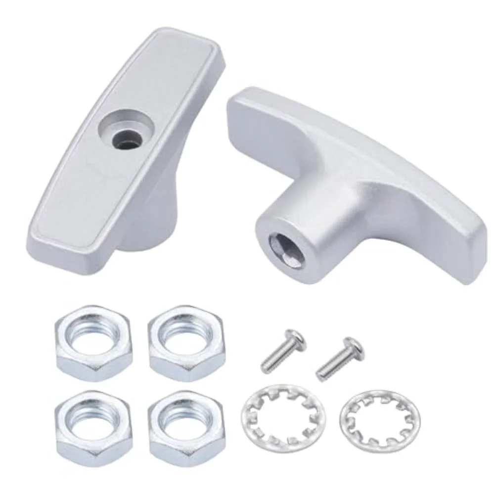 

RV For Waste Valve Handle Kit Heavy Duty Metal Complete Set with Nuts Screws and Gaskets for RV For Waste Valve Systems