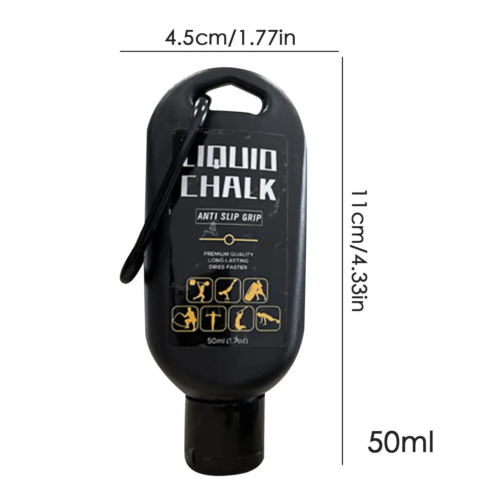 50 مللي الرياضة LiquidChalk مسحوق المغنيسيوم اللياقة البدنية رفع الأثقال عدم الانزلاق كريم قبضة رفع الأثقال تسلق الصالة الرياضية